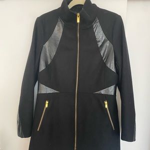 Via spiga black wool coat